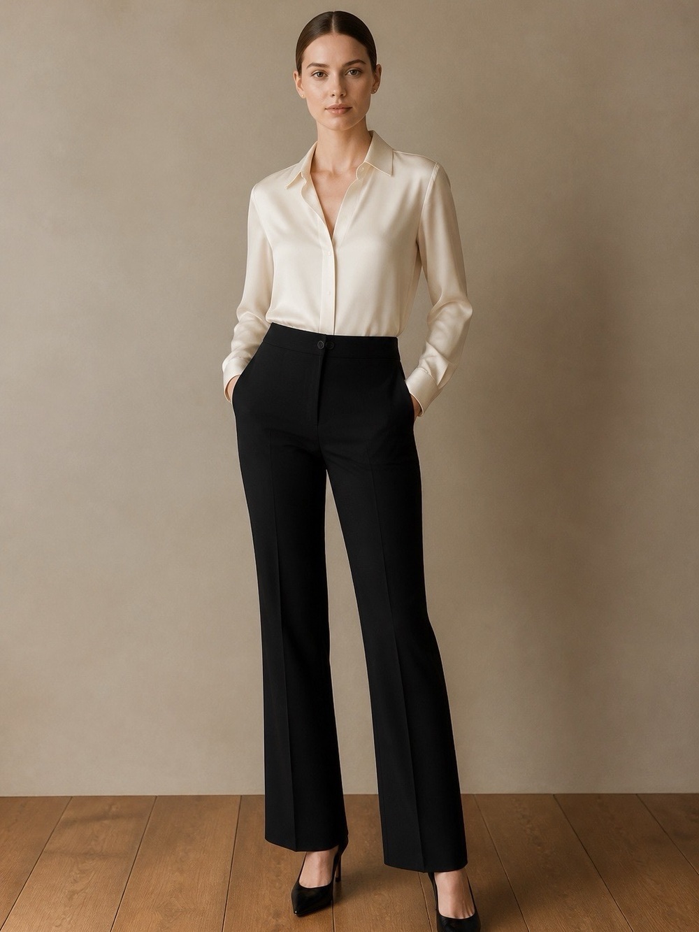 Betabrand Pants Womens Medium An Franc Pull On Stretch Career Workwear Office